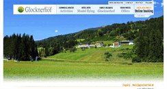 Desktop Screenshot of glocknerhof.com