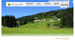 Desktop Screenshot of glocknerhof.at