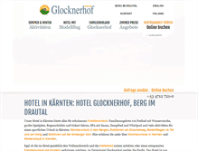 Tablet Screenshot of glocknerhof.at